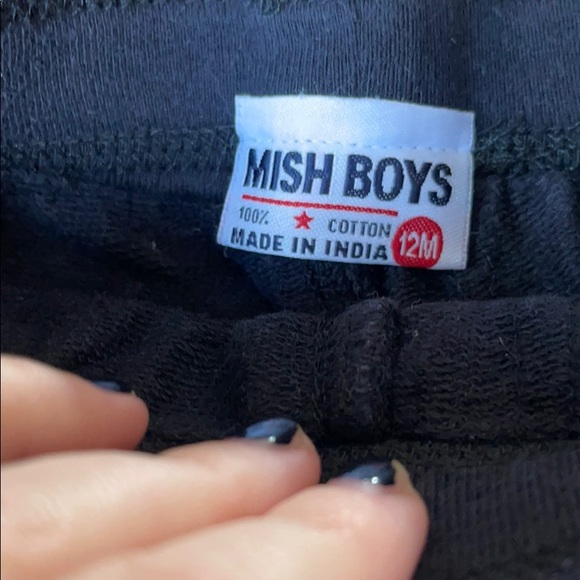 Mish Mish Boys Black Cargo Shorts - Picture 3 of 4